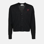 Malhas Cardigan Ami de Coeur Ami PARIS Preto Homme