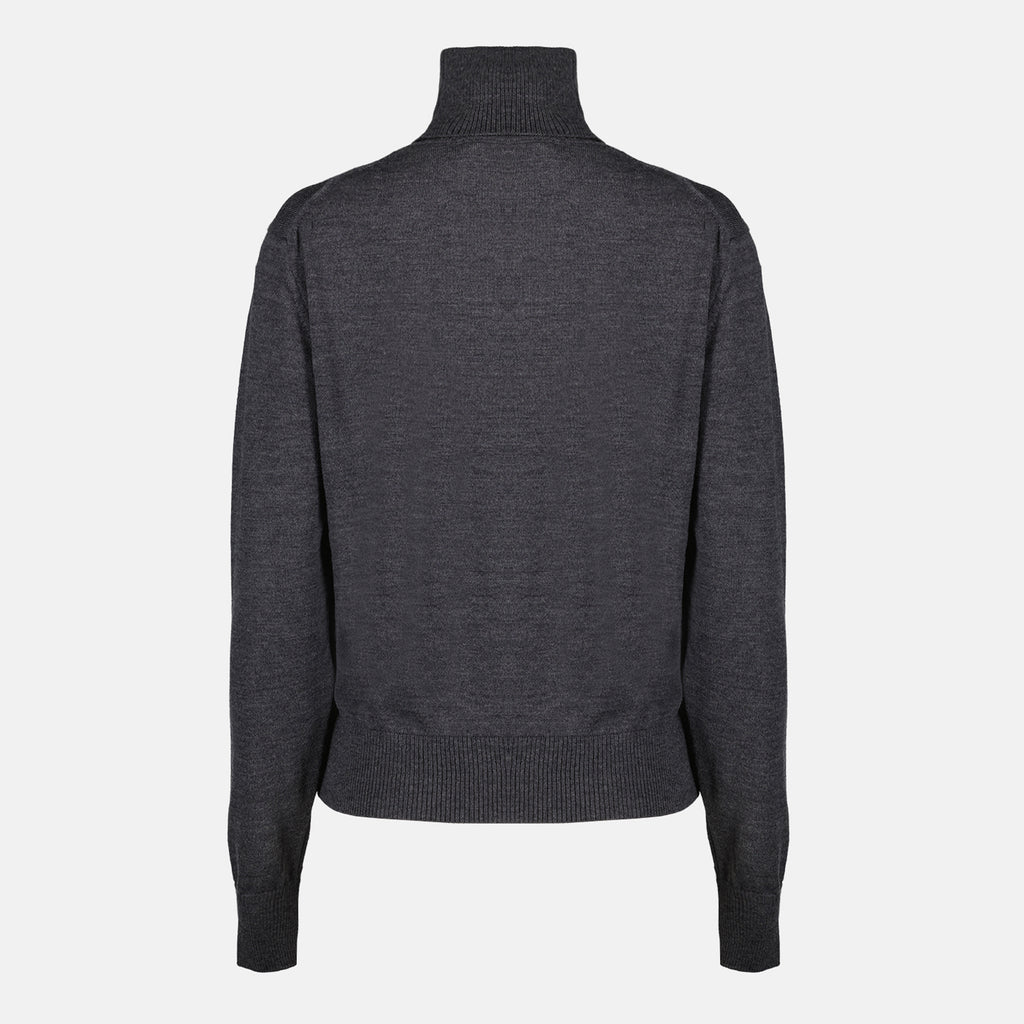 Knitwear Ami de Coeur Turtleneck Sweater Ami PARIS Gray Women