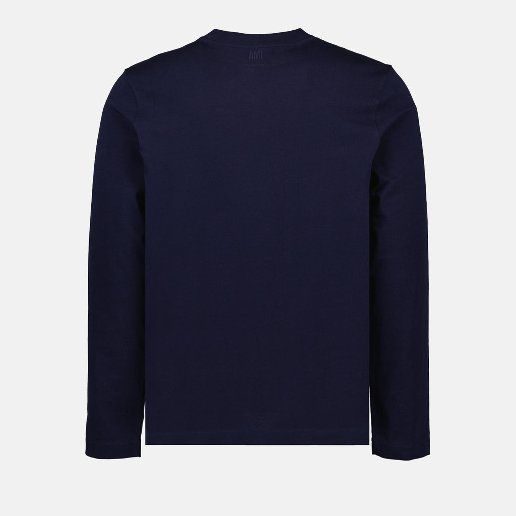 T-shirts Long Sleeve T-Shirt Ami PARIS Dark blue Unisex