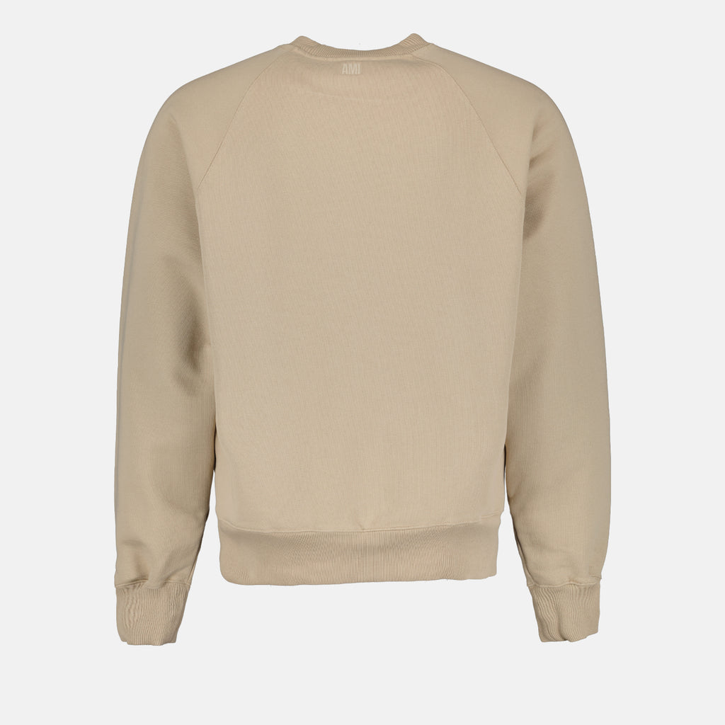 Sweatshirts Sweatshirt Ami de Coeur Ami PARIS Beige Unisexe