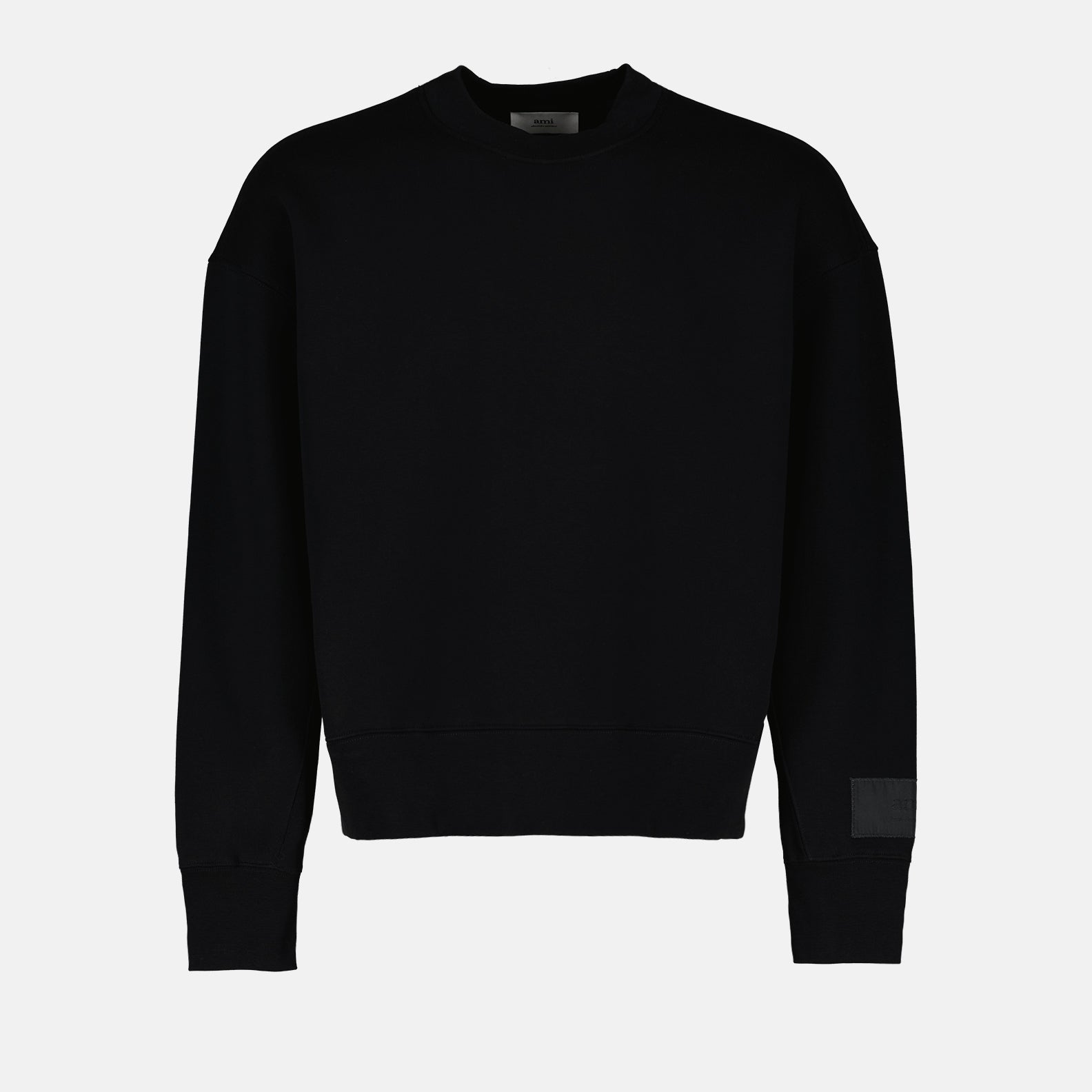 Sweatshirts Sweatshirt à étiquette logo Ami PARIS Noir Unisexe