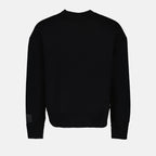 Sweatshirts Sweatshirt à étiquette logo Ami PARIS Noir Unisexe