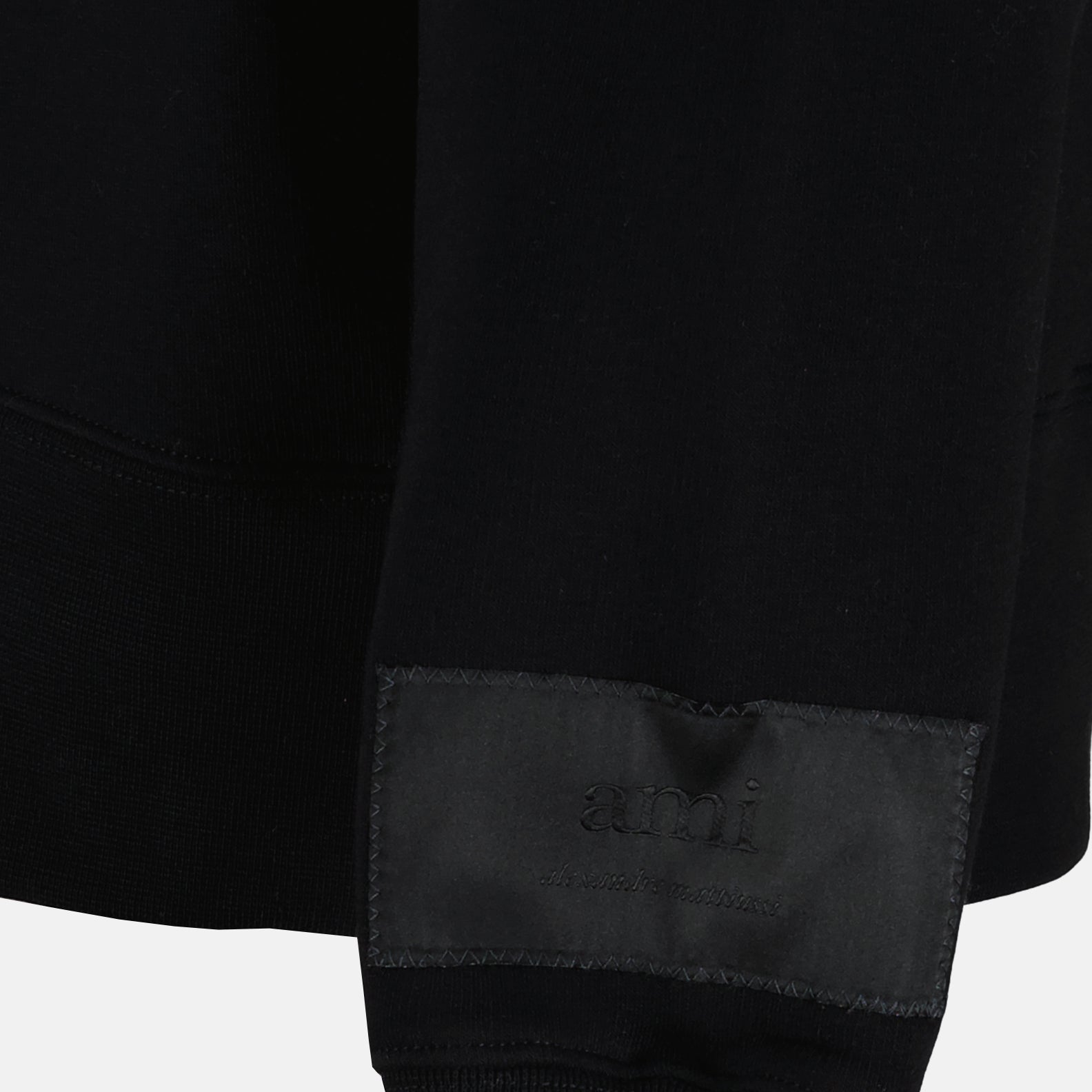 Sweatshirts Sweatshirt à étiquette logo Ami PARIS Noir Unisexe