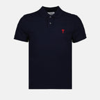 Polos Polo Ami de Coeur Ami PARIS Azul Unisexo