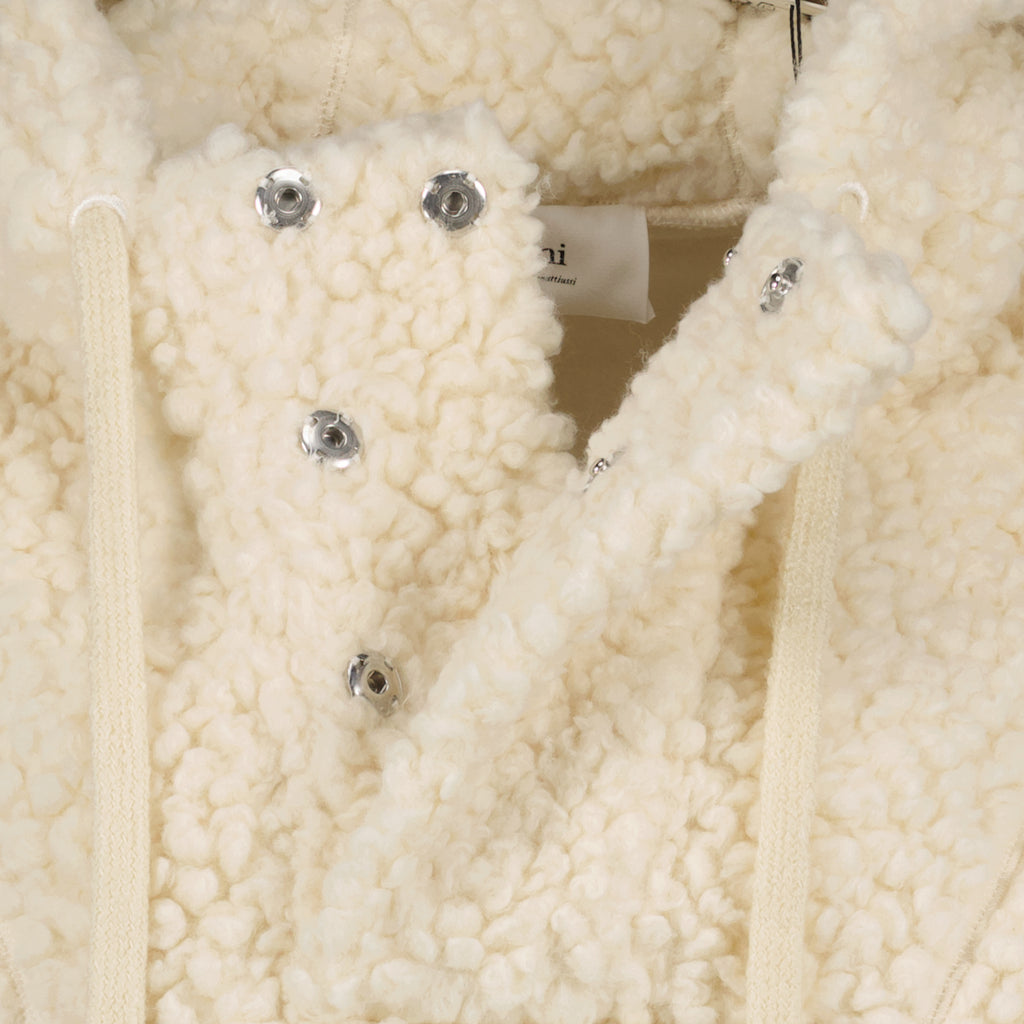 Sweatshirts Sweat à capuche étiquette Ami PARIS Beige Homme