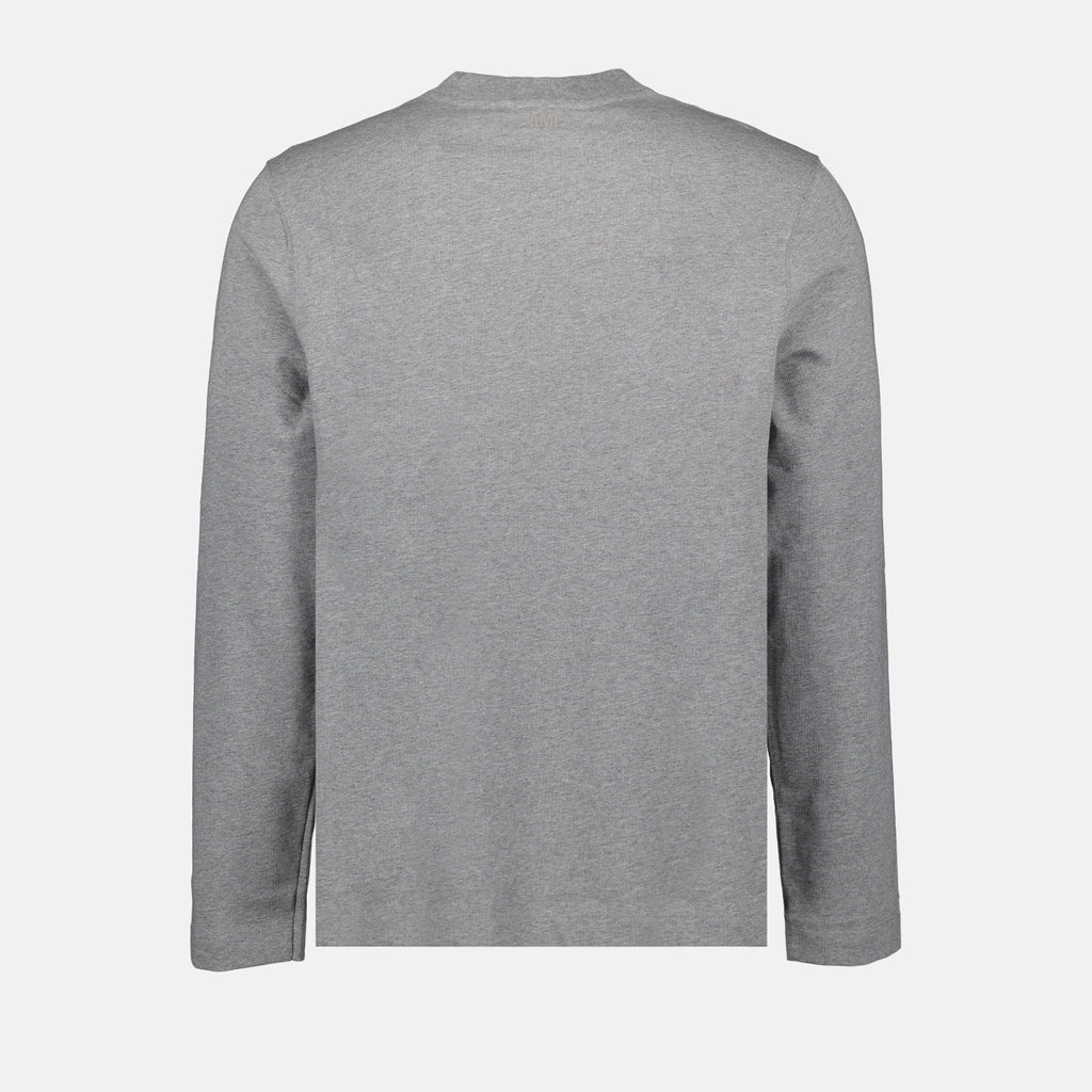 T-shirts T-shirt à manches longue Ami PARIS Gris Unisexe