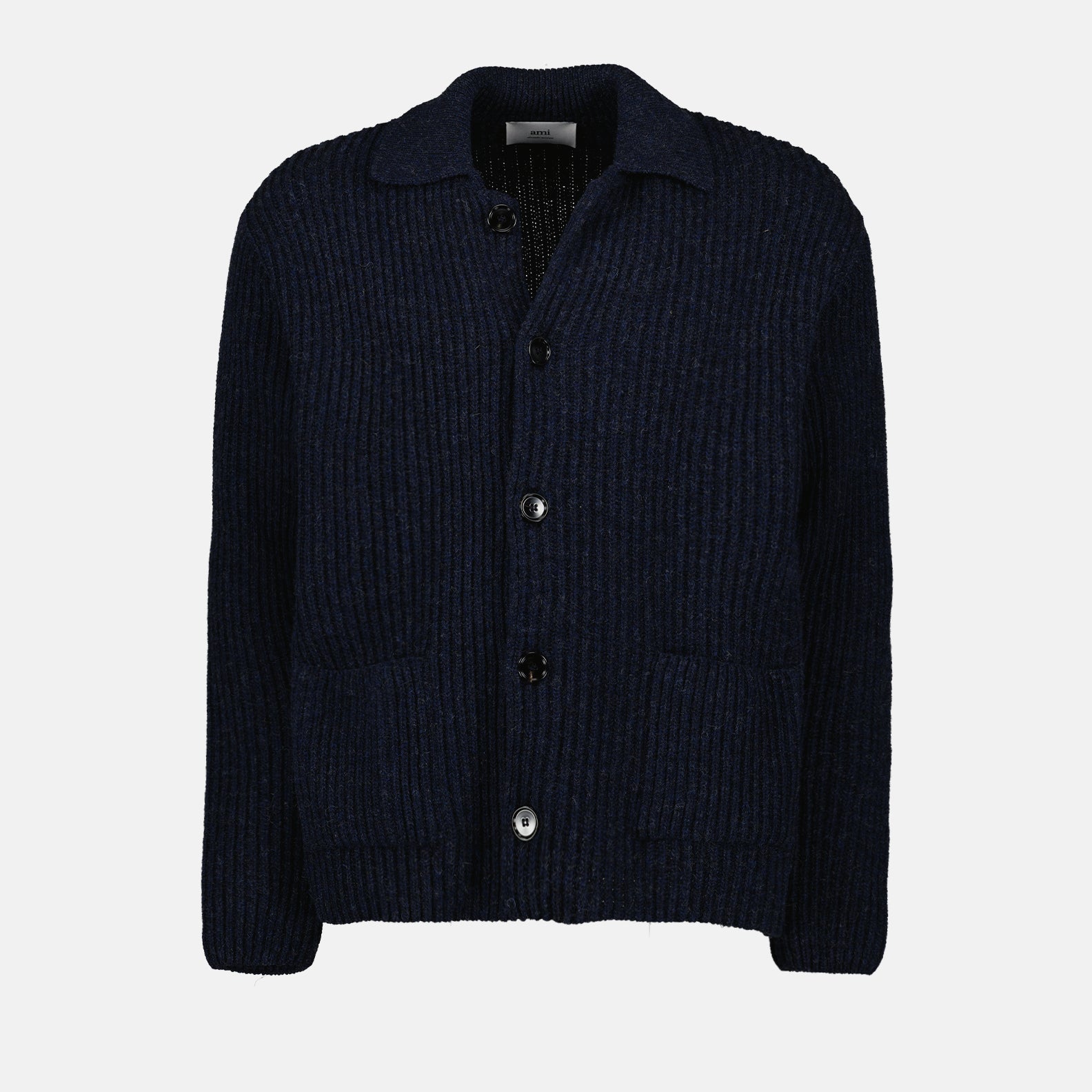 Malhas Cardigan en maille Ami PARIS Azul Homme