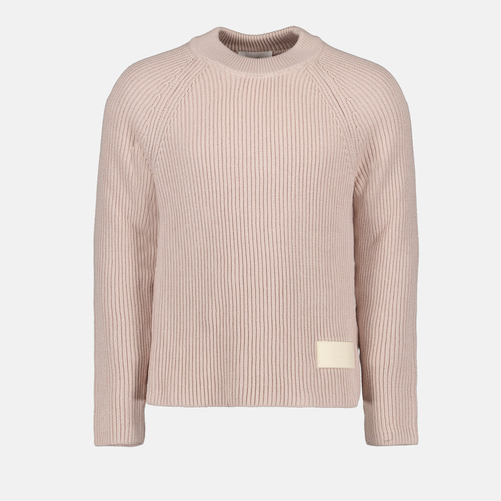 Knitwear Label sweater Ami PARIS Pink Man