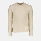 Maille Pull à étiquette Ami PARIS Beige Homme