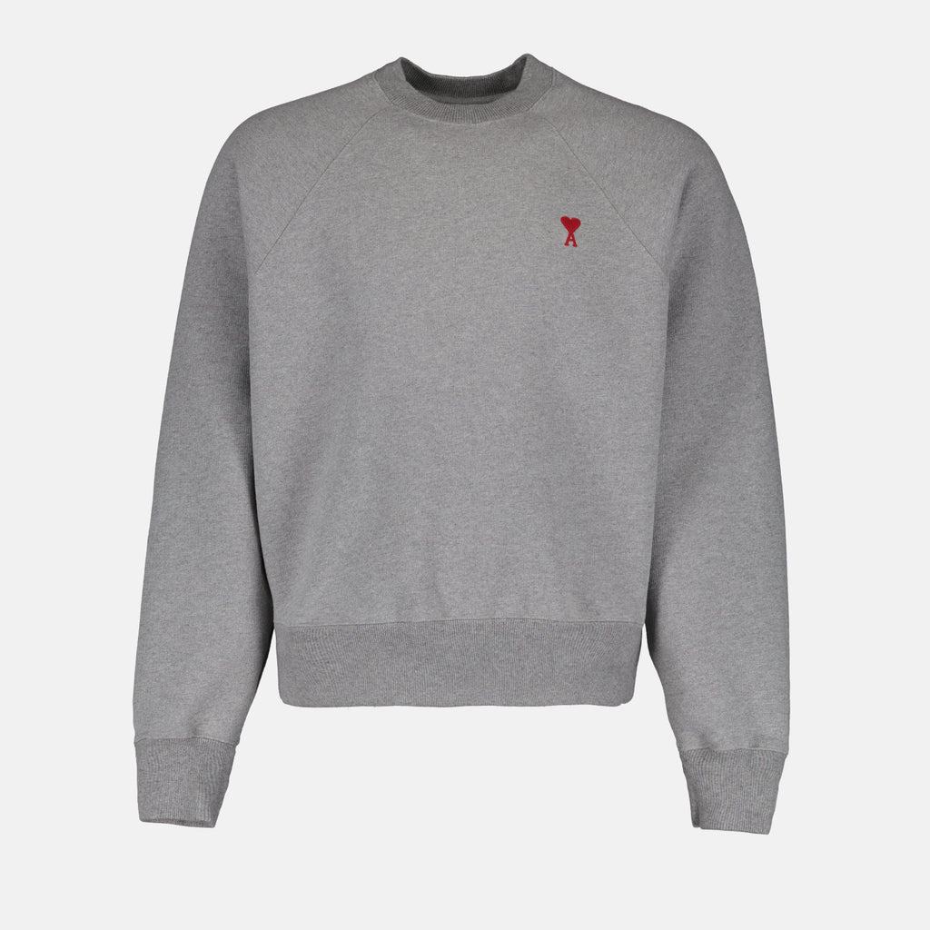 Sweatshirts Sweatshirt Ami de Coeur Ami PARIS Gris Unisexe