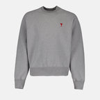 Sweatshirts Sweatshirt Ami de Coeur Ami PARIS Gris Unisexe