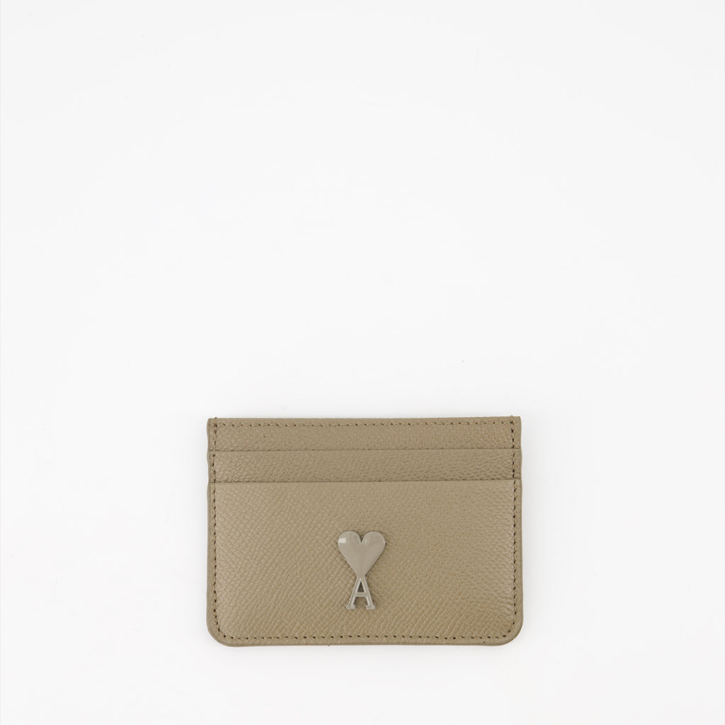 Pequeños artículos de cuero Porte-cartes Ami de Coeur Ami PARIS Beige Homme