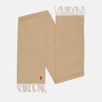Scarves and gloves Ami de Coeur Scarf Ami PARIS Beige Unisex