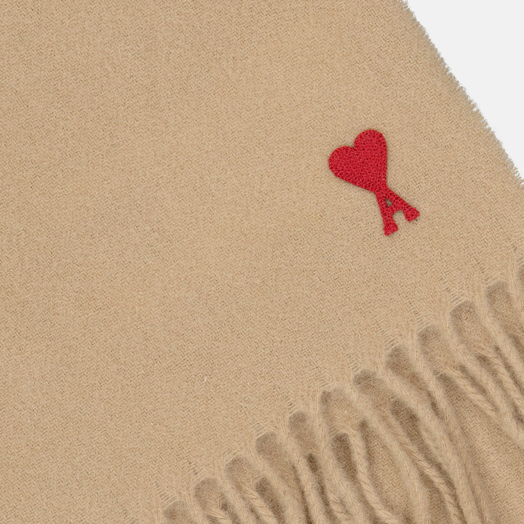 Scarves and gloves Ami de Coeur Scarf Ami PARIS Beige Unisex
