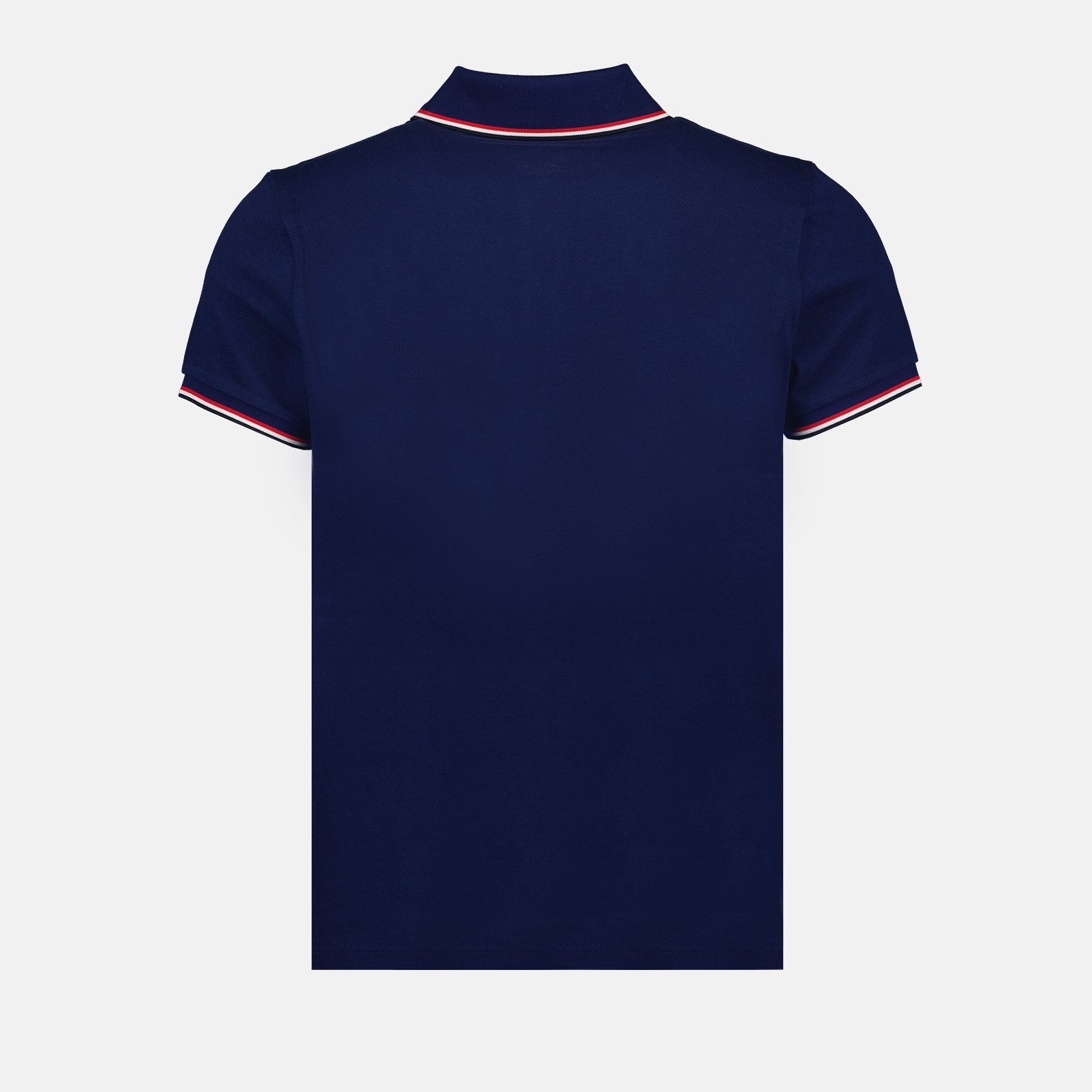 Polos Polo à logo et liseré Moncler Bleu Homme