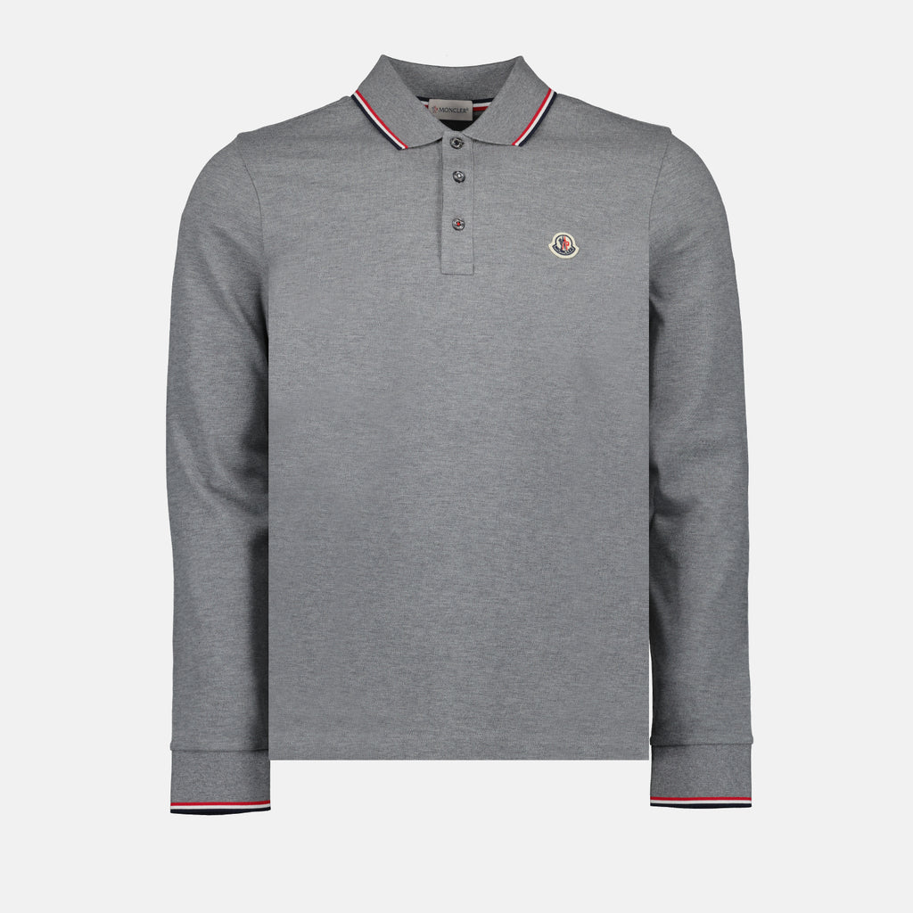Polos Polo à manches longues Moncler Gris Homme