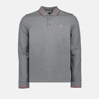 Polos Polo à manches longues Moncler Gris Homme
