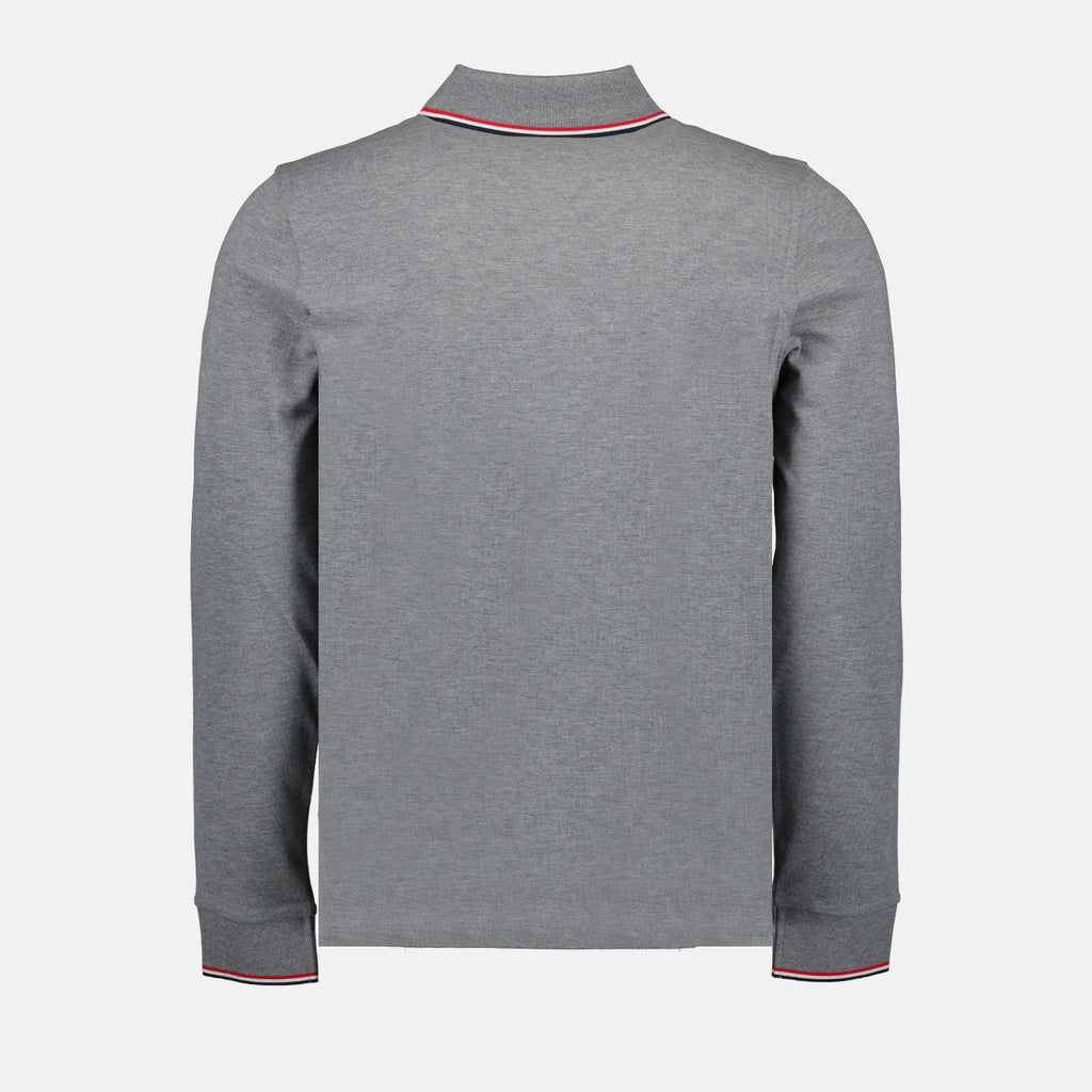Polos Polo à manches longues Moncler Gris Homme