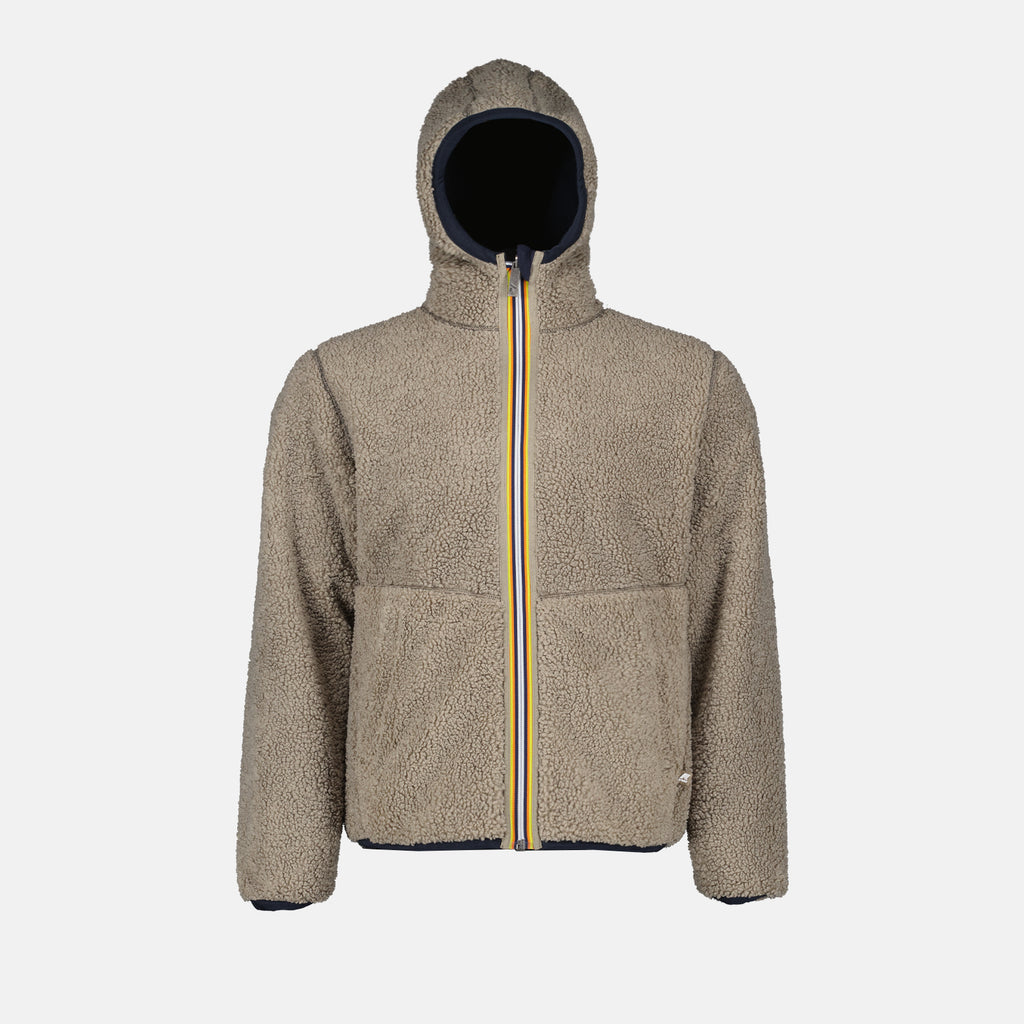 Vestes Veste Jacques Sherpa réversible K-Way Bleu Homme