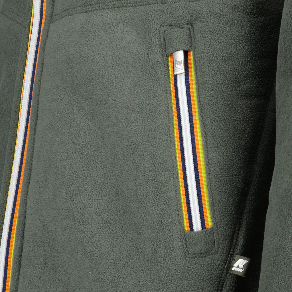 재킷 Veste Jacques Sherpa réversible K-Way 녹색 Homme