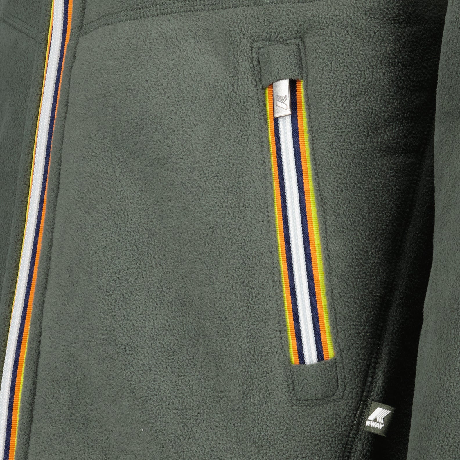 재킷 Veste Jacques Sherpa réversible K-Way 녹색 Homme