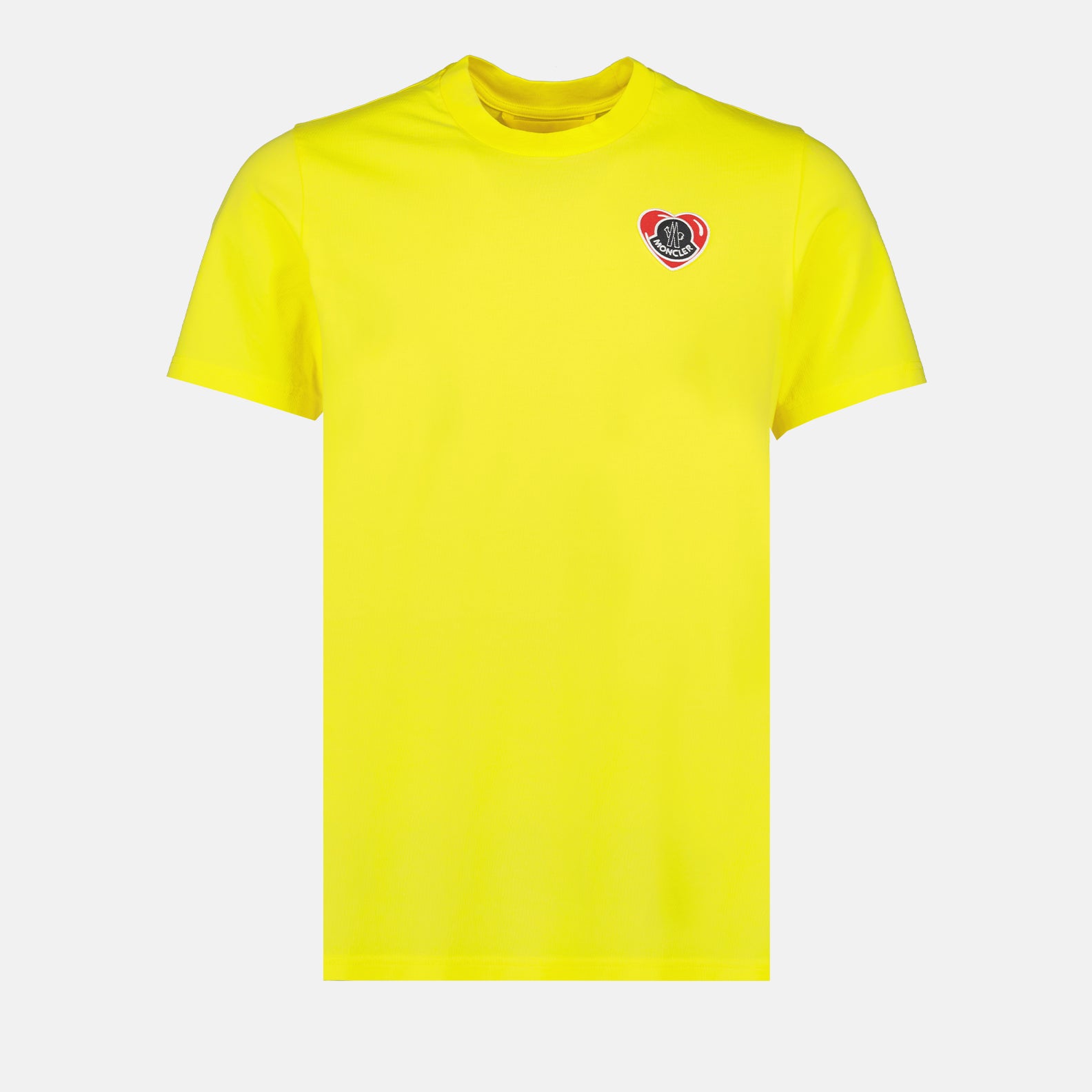 T-shirt T-shirt à logo coeur Moncler Giallo Homme