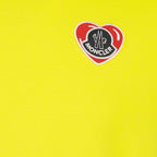 T-shirt T-shirt à logo coeur Moncler Giallo Homme