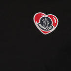 T-shirt T-shirt à logo coeur Moncler Nero Homme