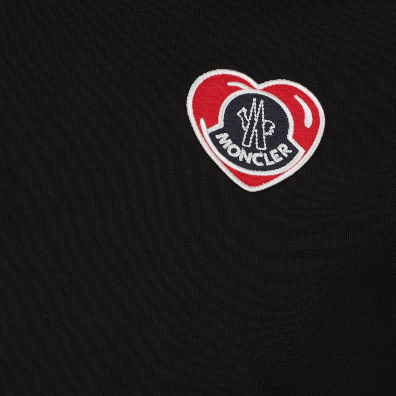 T-shirt T-shirt à logo coeur Moncler Nero Homme