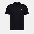 Polos Polo à logo en cuir Moncler Azul Homme