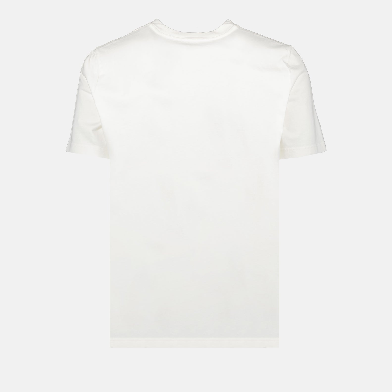 T-shirts T-shirt à logo en cuir Moncler Blanc Homme