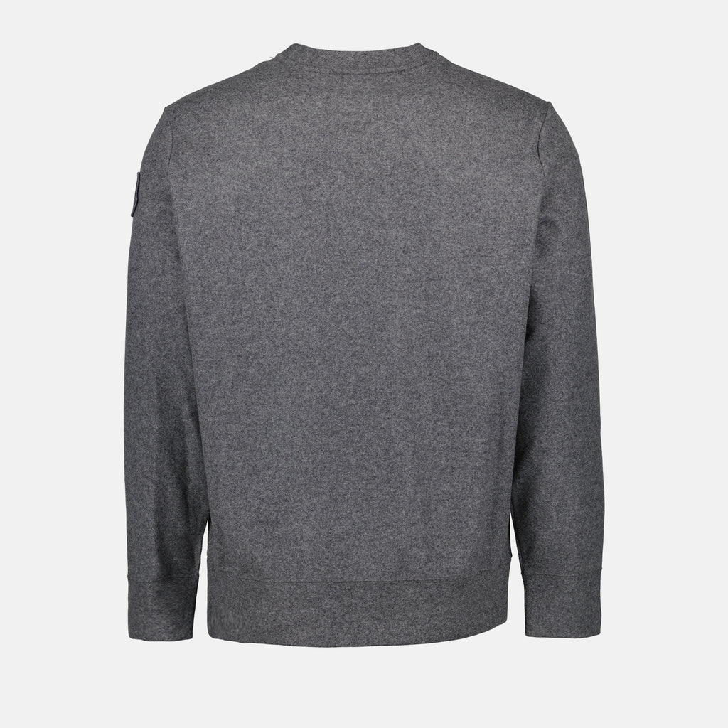 Sweatshirts Logo sweatshirt Moncler Gray Man