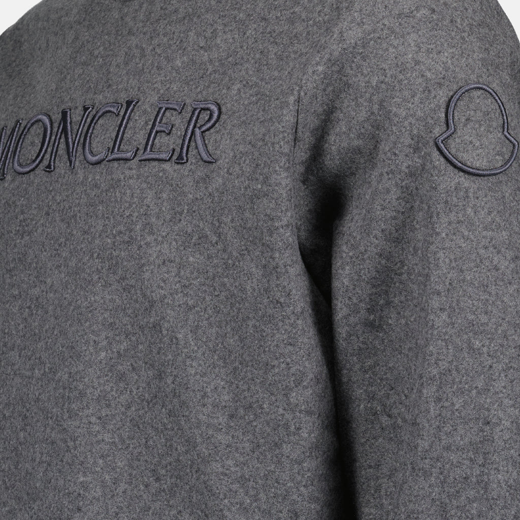 Sweatshirts Logo sweatshirt Moncler Gray Man