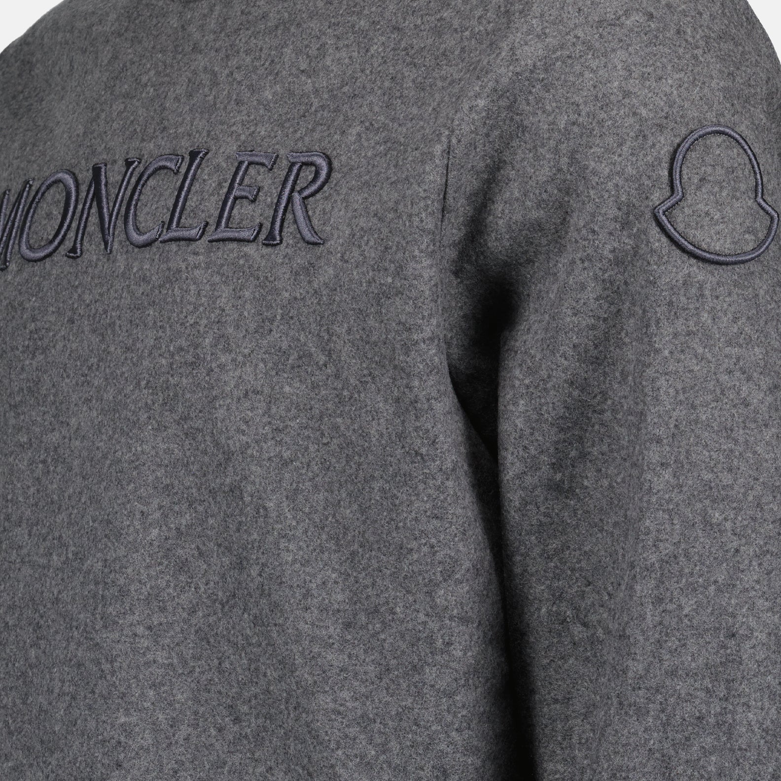 Sweatshirts Sweatshirt à logo Moncler Gris Homme