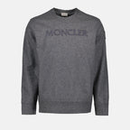 Sweatshirts Logo sweatshirt Moncler Gray Man