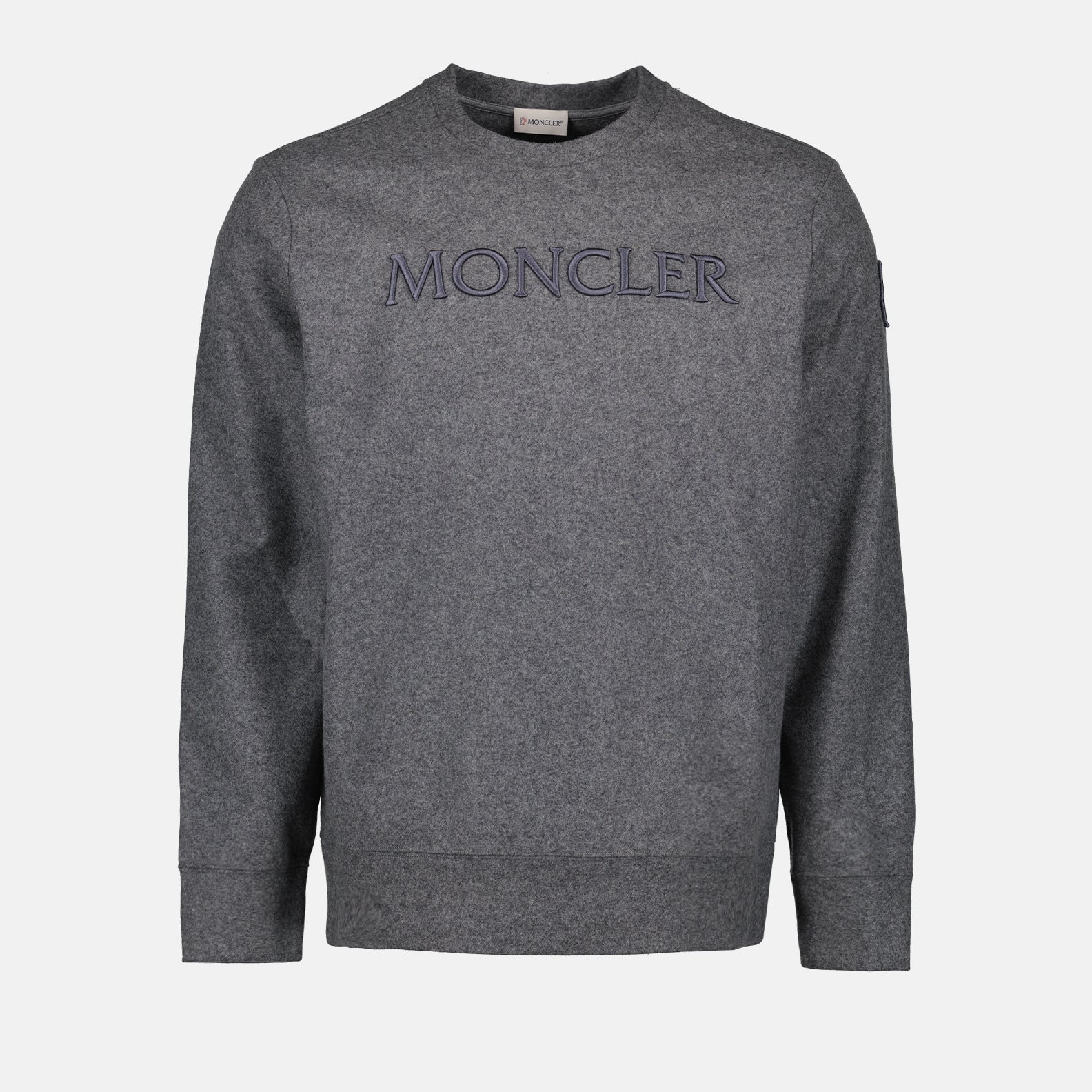 Sweatshirts Sweatshirt à logo Moncler Gris Homme