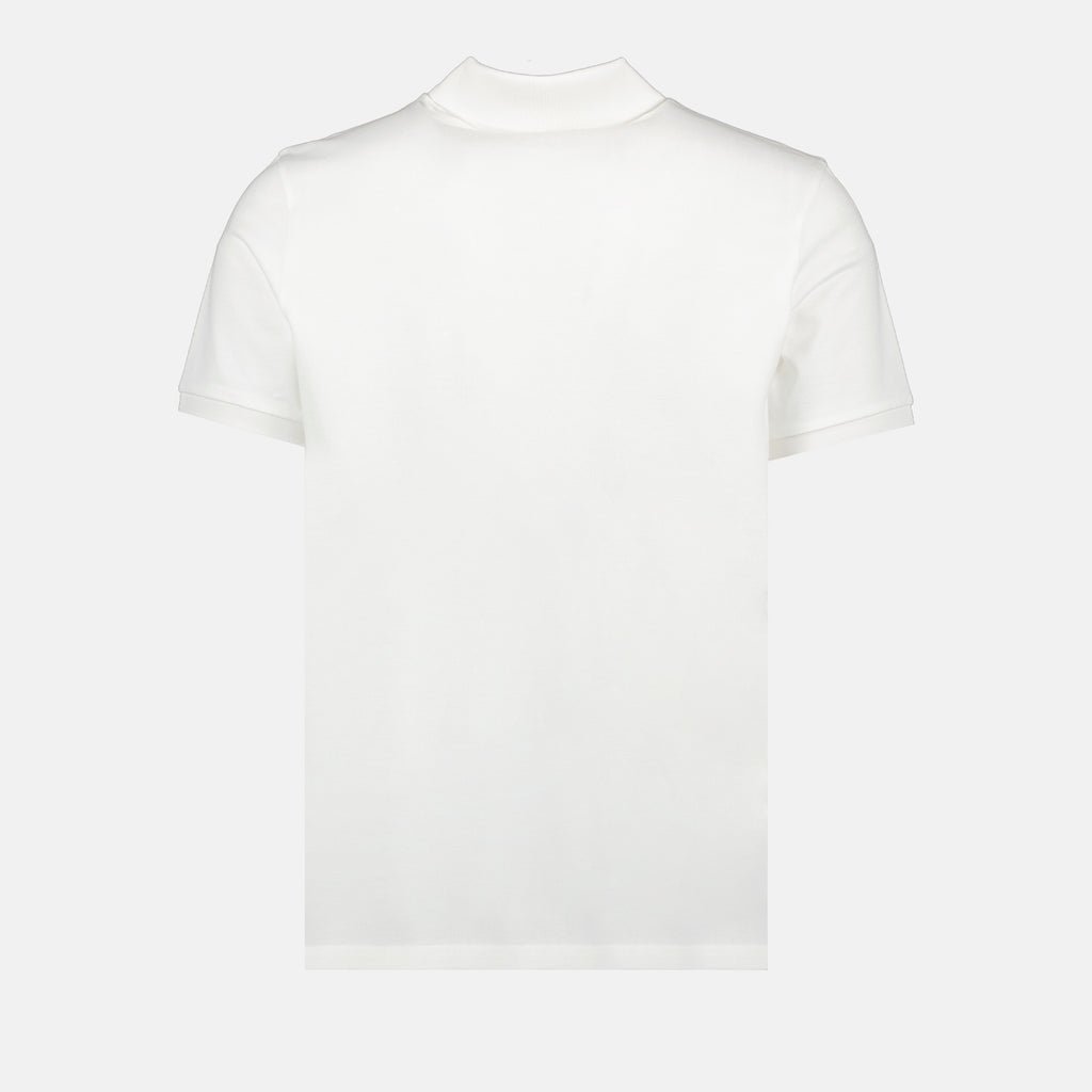 Polo shirts Leather logo polo shirt Moncler White Man