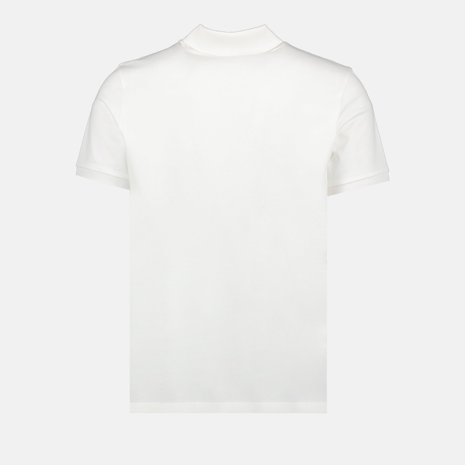 Polo shirts Leather logo polo shirt Moncler White Man