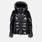 Manteaux Doudoune Huppe Moncler Noir Femme