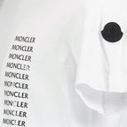 T-shirts T-shirt à logo Moncler Blanc Homme