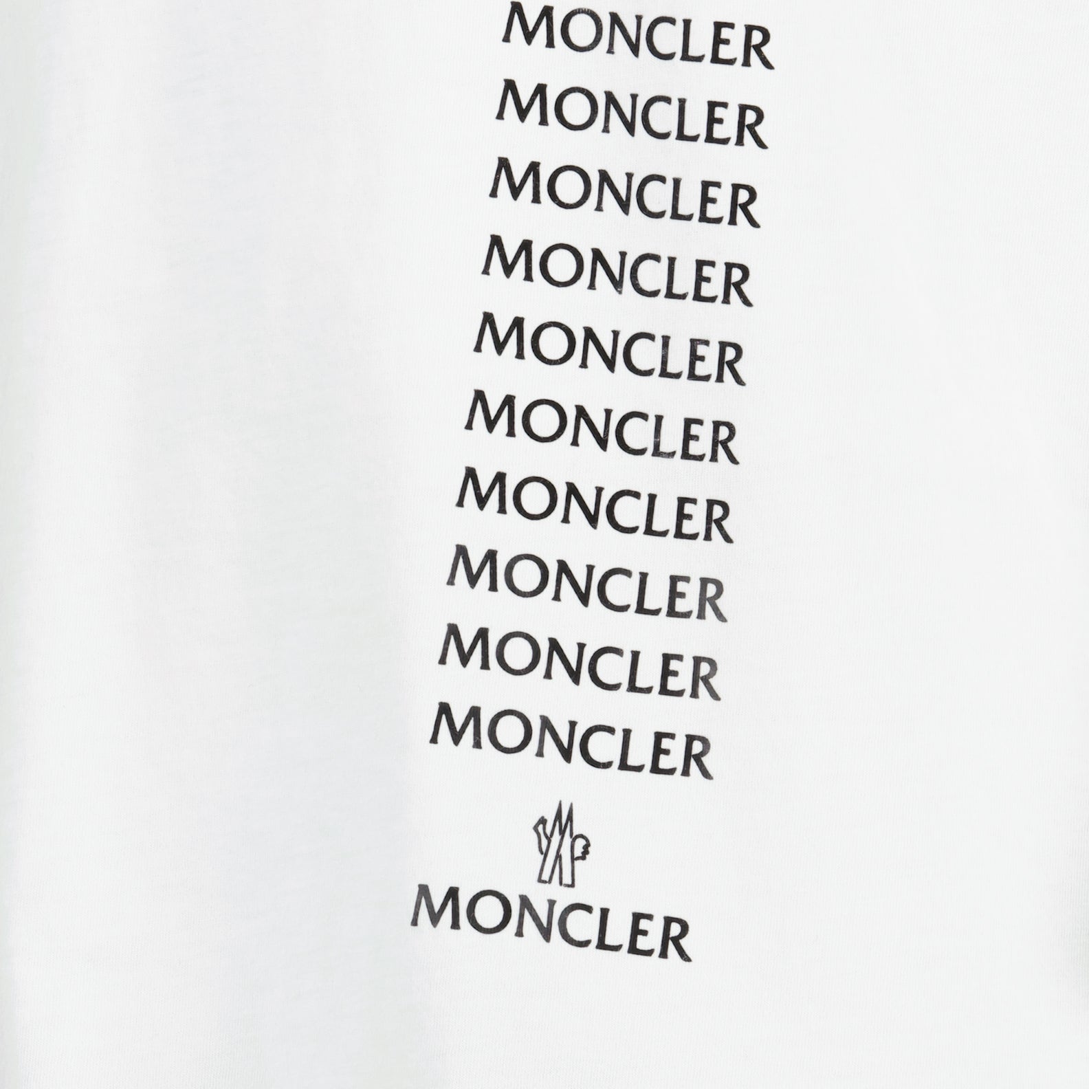 T-shirts T-shirt à logo Moncler Blanc Homme