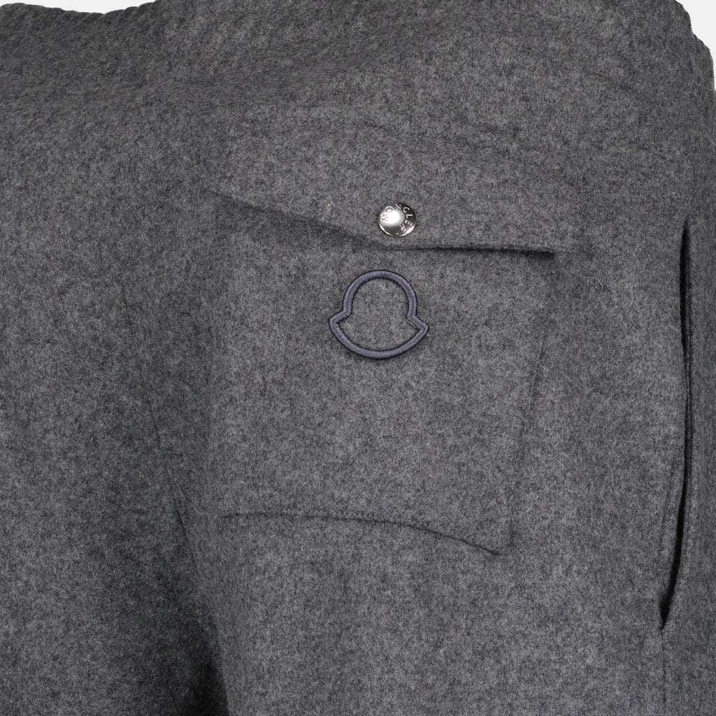 Pants Wool jogging pants Moncler Gray Man