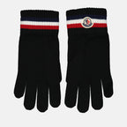 Scarves and gloves Logo gloves Moncler Black Man