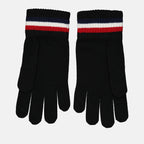 Scarves and gloves Logo gloves Moncler Black Man