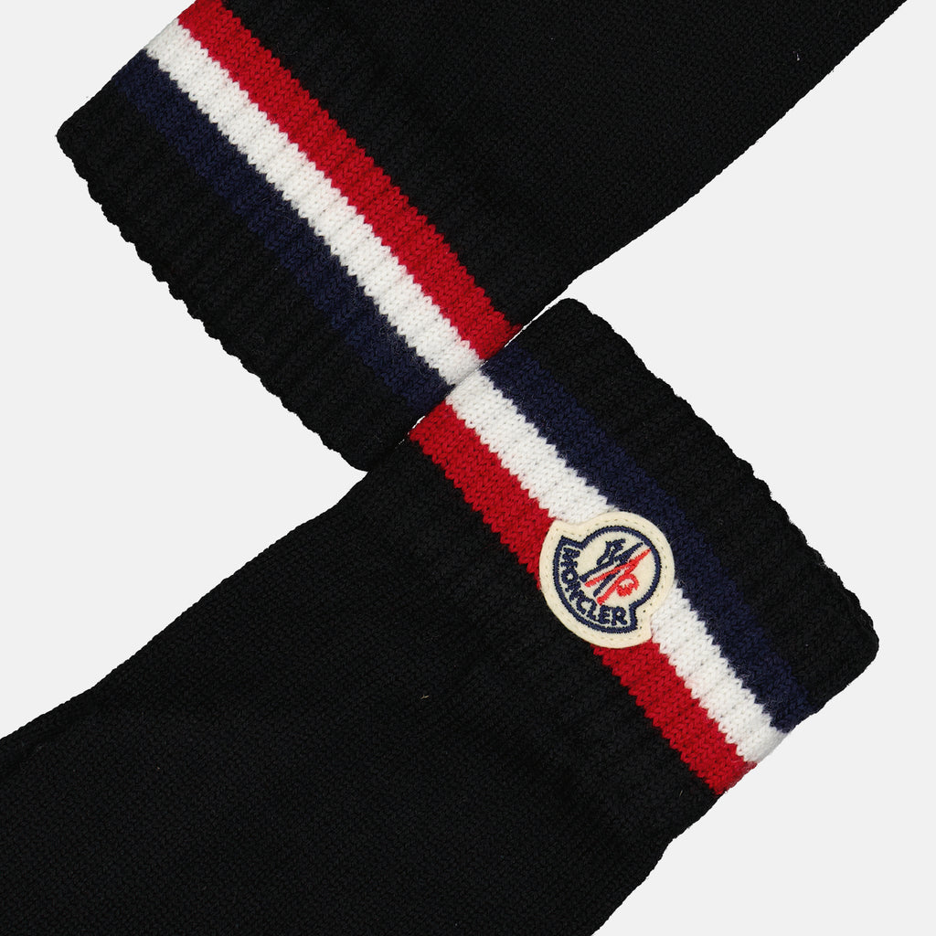 Scarves and gloves Logo gloves Moncler Black Man