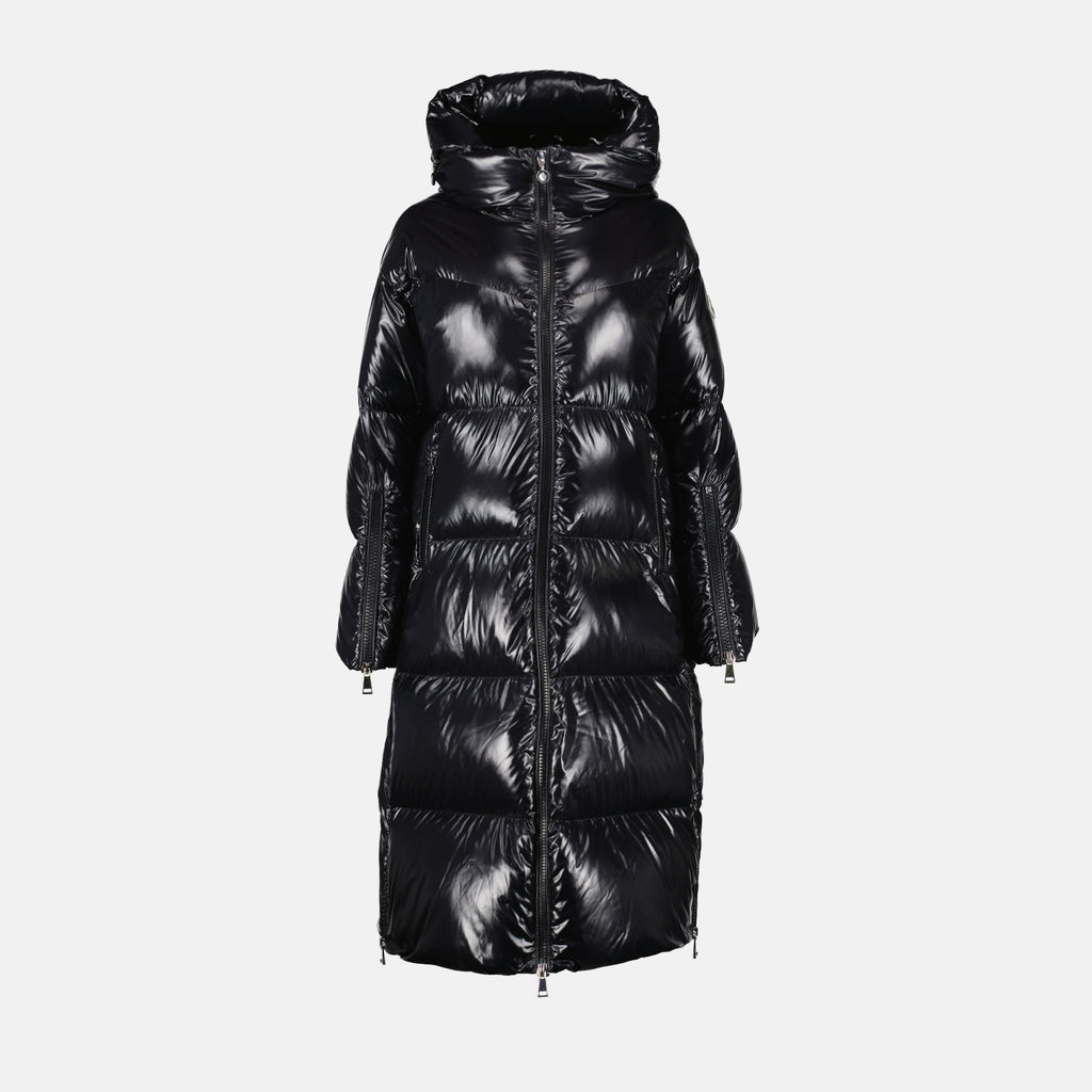 Manteaux Doudoune Huppelong Moncler Noir Femme