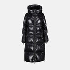 Manteaux Doudoune Huppelong Moncler Noir Femme