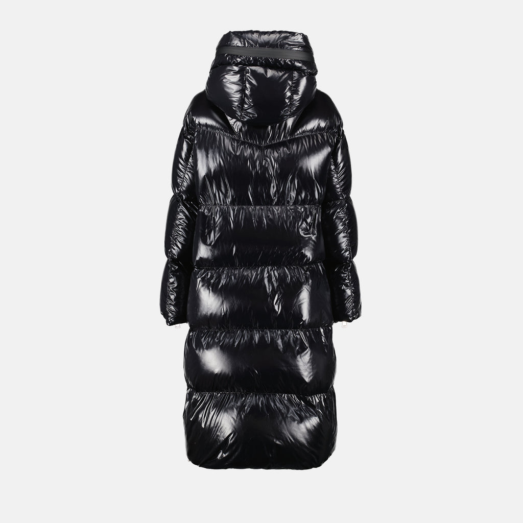 Manteaux Doudoune Huppelong Moncler Noir Femme