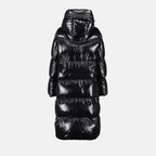Manteaux Doudoune Huppelong Moncler Noir Femme