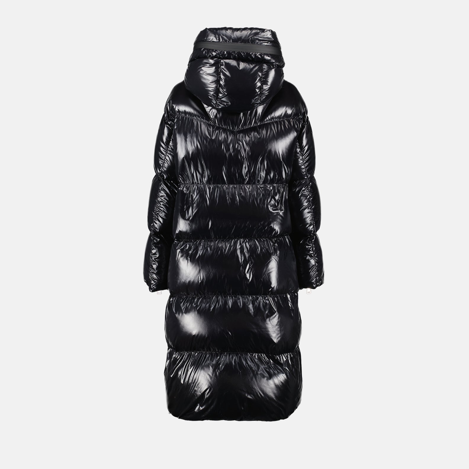 Manteaux Doudoune Huppelong Moncler Noir Femme